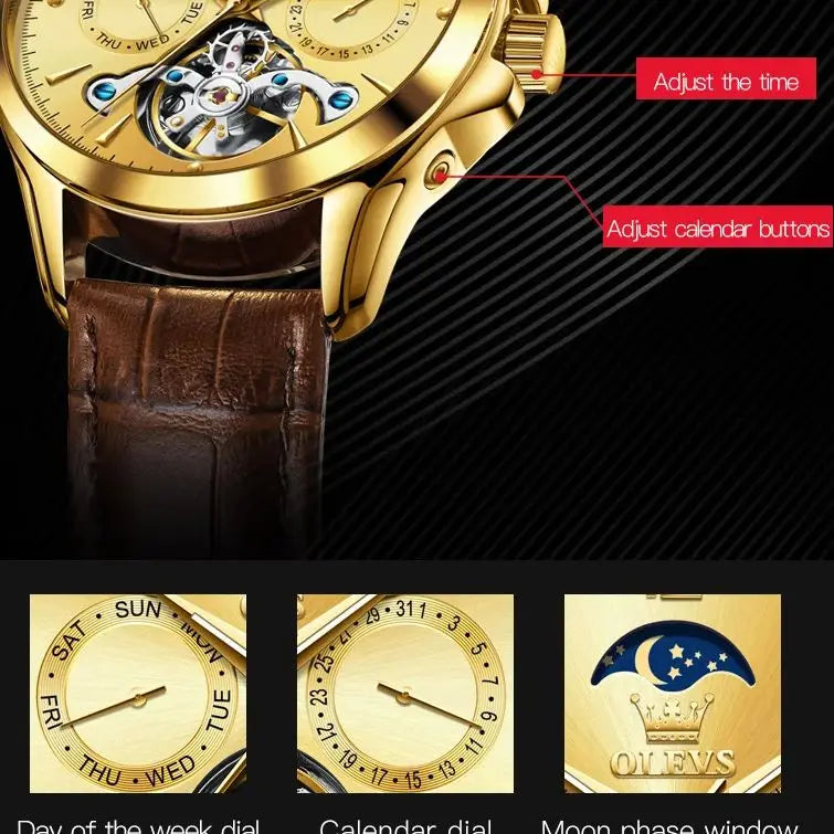 Olevs Relógio de Luxo